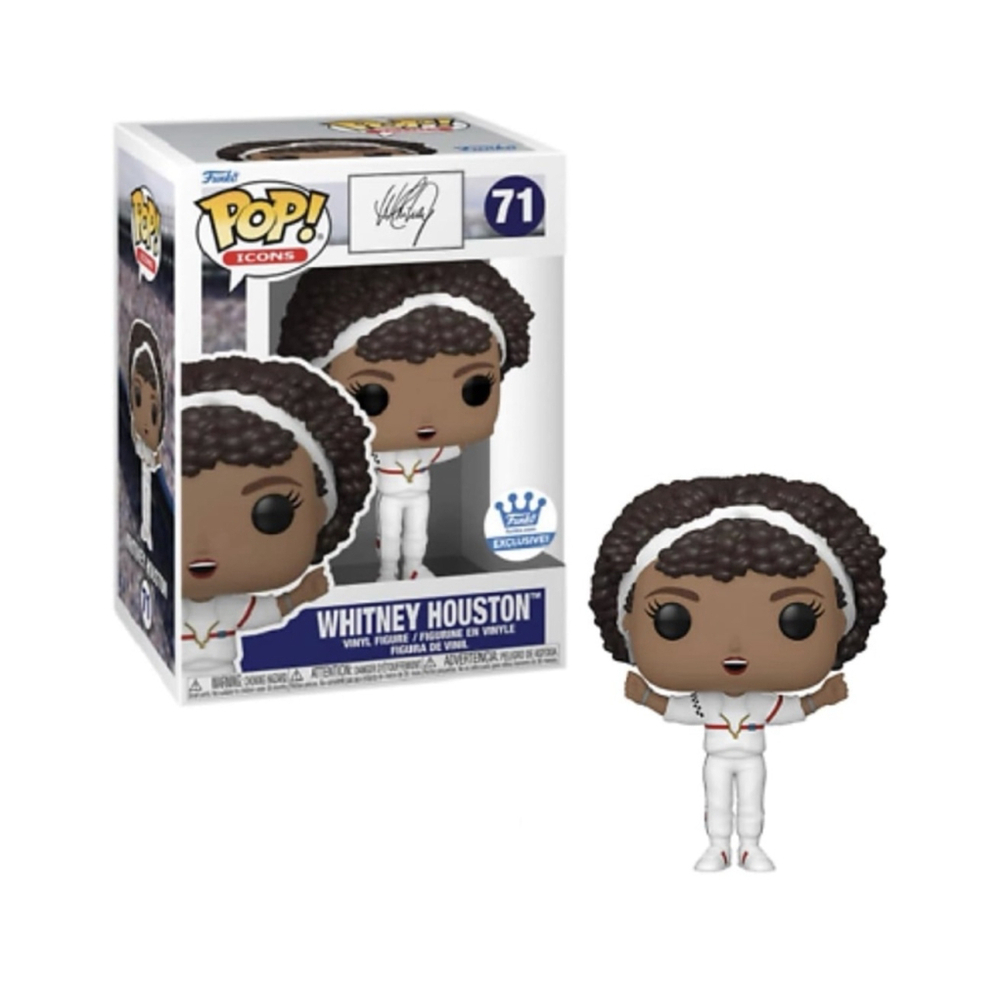 Funko Pop Whitney Houston Figure White Black One Size 71